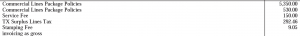 What an example of an invoice from a wholesaler looks like