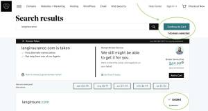 Step five in purchasing domain