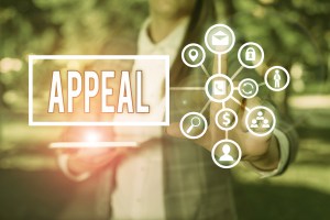 Text sign showing Appeal. Business photo showcasing an application to a higher court for a decision to be reversed