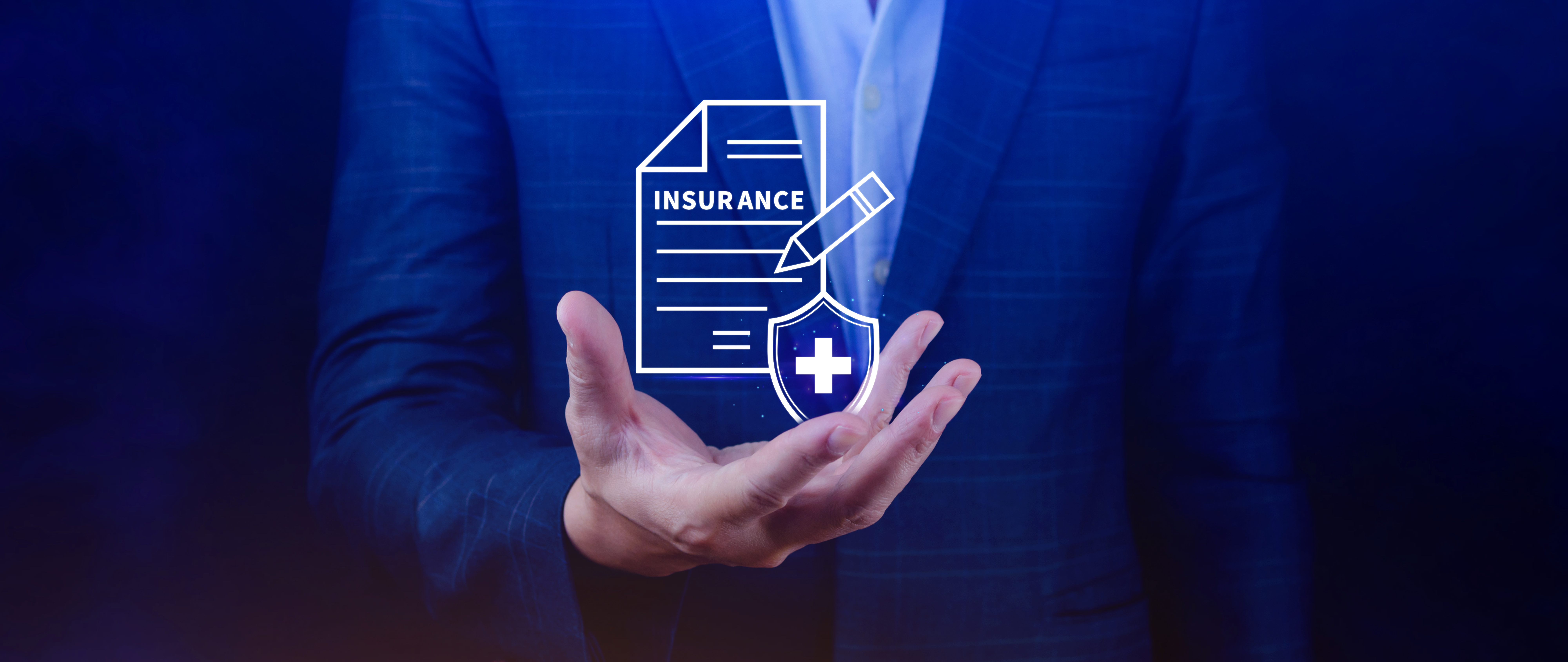 Insurance concept, medical coverage planning, hospital payments, representing different types of insurance such as health, home, car, travel, and policy management.